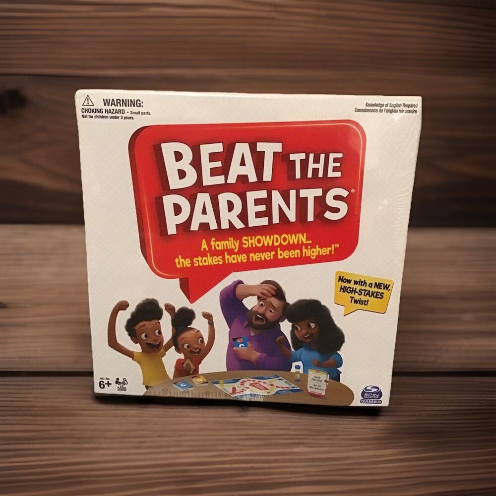 Beat The Parents Classic Family Trivia Game, Spin Master Games, NEW, SEALED